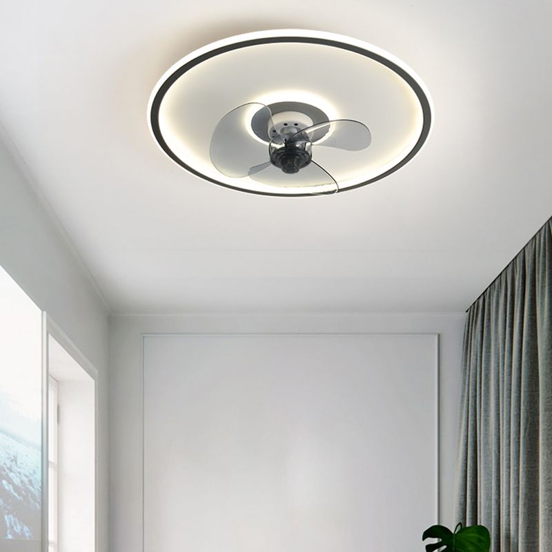 Morandi Ceiling Fan with Light, 5 Color, DIA 15.7"/20"