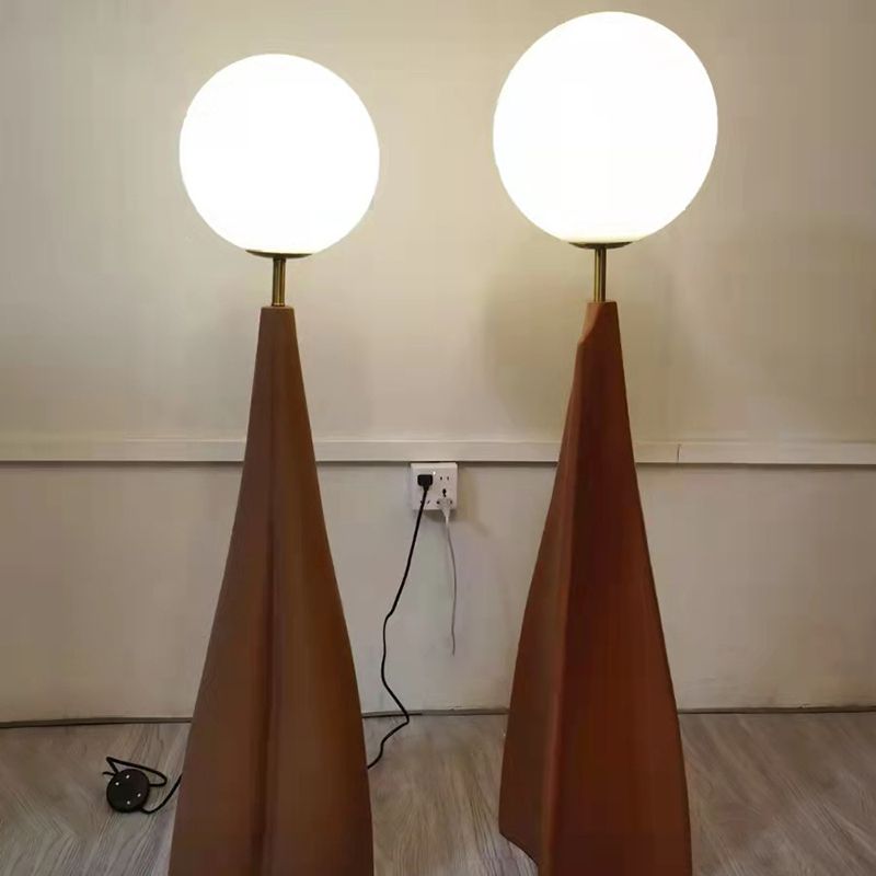 Carins Nordic Globe Floor Lamp, Metal&Glass, Living room