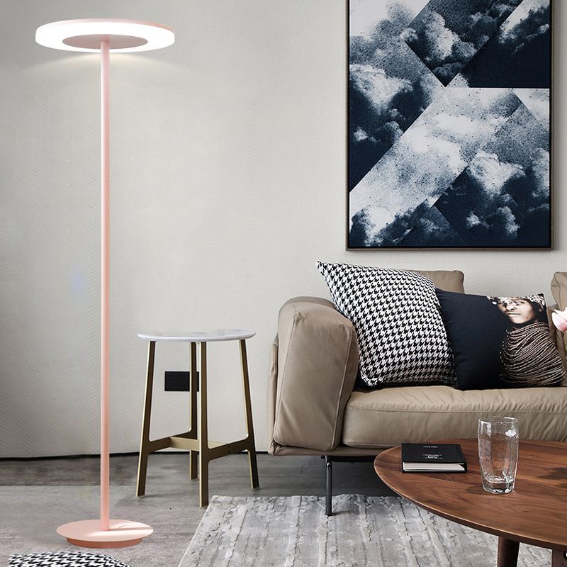 Morandi Modern Disc Metal Floor Lamp, Multi Color