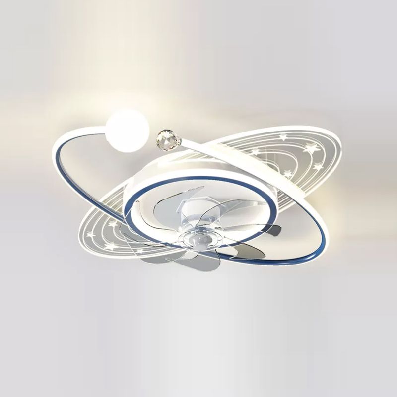Fateh Astronaut Ceiling Fan with Light, 3 Style/Color, DIA 19.6"/22.8"