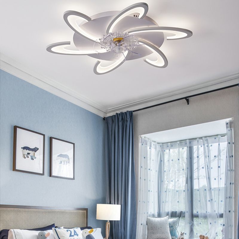 Hana Ceiling Fan with Light, 8 Style