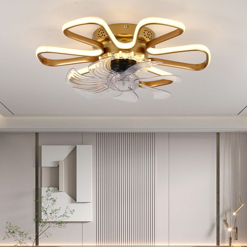 Hana Ceiling Fan with Light, 3 Color, DIA 20"