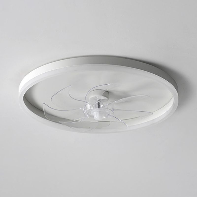 Edge 7-Blade Ring Ceiling Fan with Light, DIA 15.7"/19.7"/23.6"
