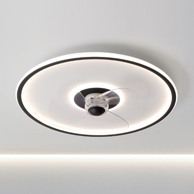 Edge Ring Ceiling Fan with Light, 6 Color, DIA 15.7"