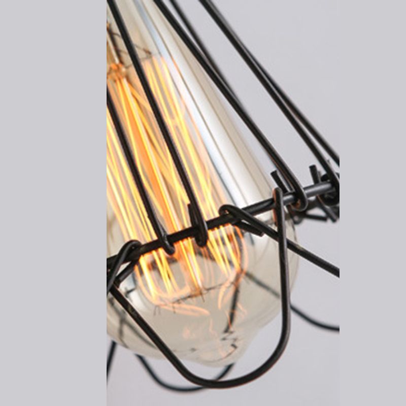 Alessio Industrial Lantern Shaped Metal Wall Lamp Rust