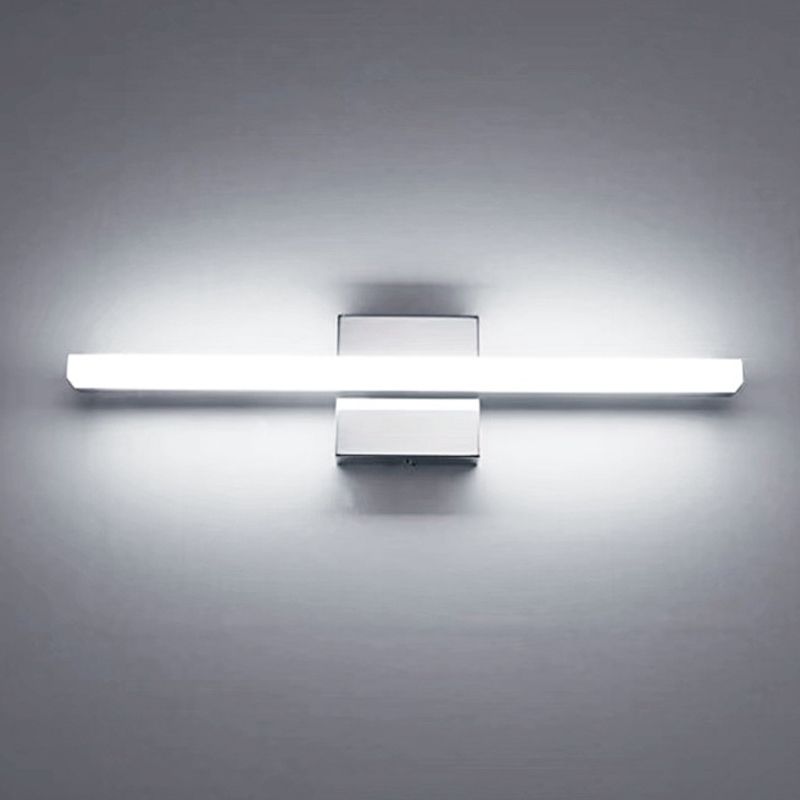 Edge Modern Linear/Square Mirror Front Vanity Metal LED Wall Lamp