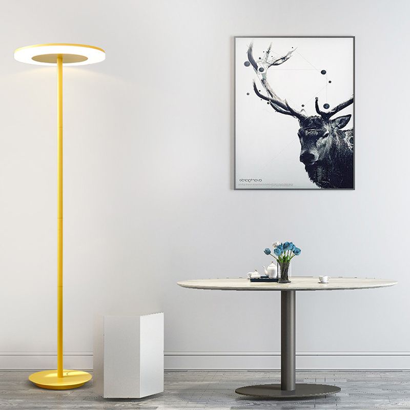 Morandi Modern Disc Metal Floor Lamp, Multi Color