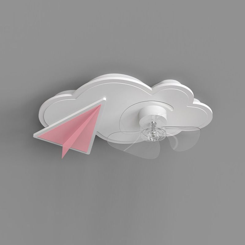 Minori Cloud & Plane Ceiling Fan With Light, 2 Colors, L 20.8''/22.8"