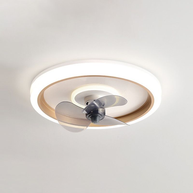 Edge 2-Light Ring Ceiling Fan with Light, 4 Color, DIA 20"