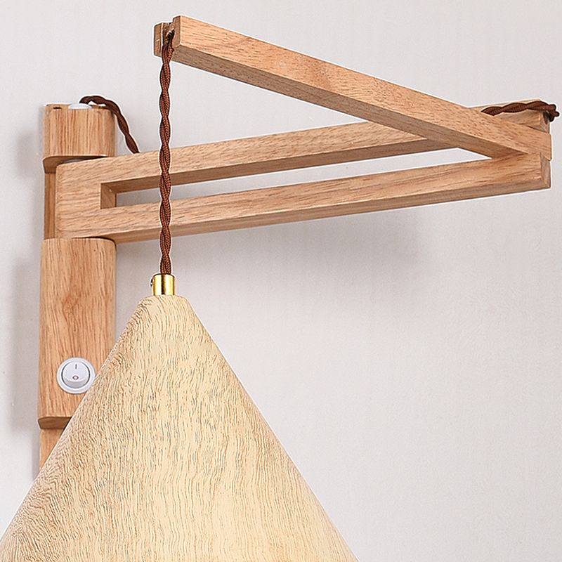 Ozawa Adjustable Wall Lamp, Wood/Metal, 2 Color, Living Room