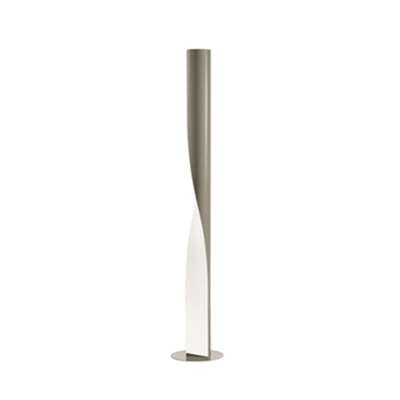 Edge Modern Minimalist Twisted Cylinder Metal Floor Lamp