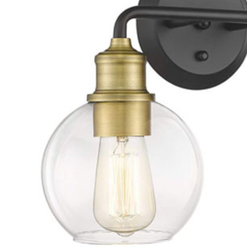 Alessio Minimalist Globe Metal/Glass Wall Lamp, 2/3 Light