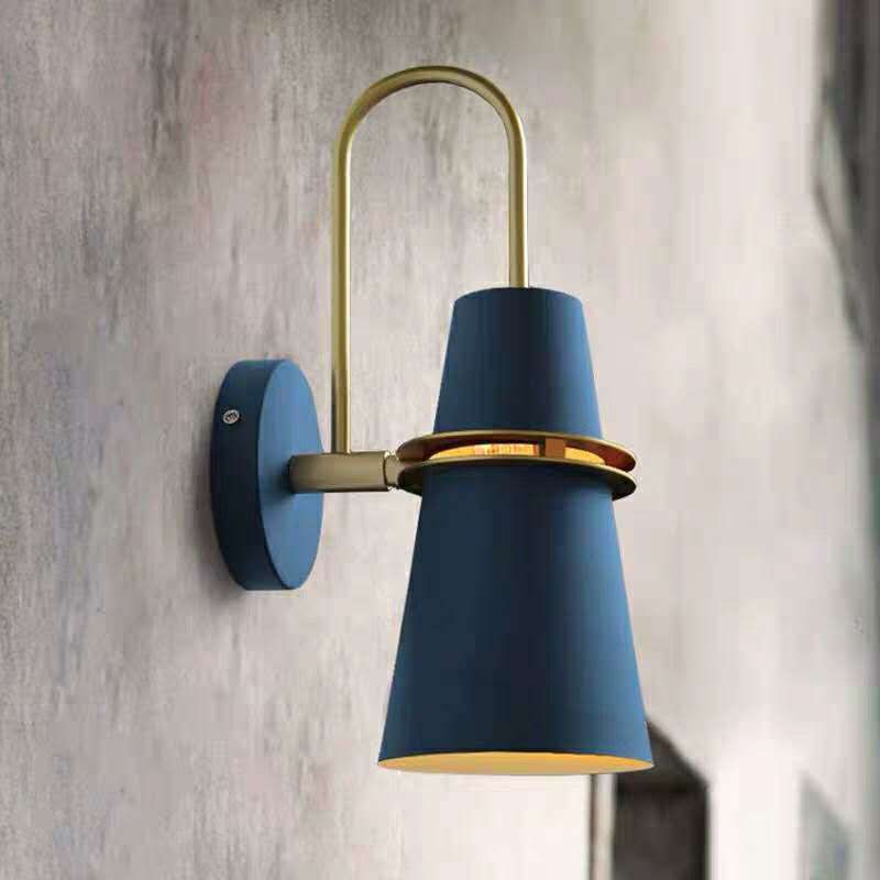 Morandi Modern Cone Metal Wall Lamp