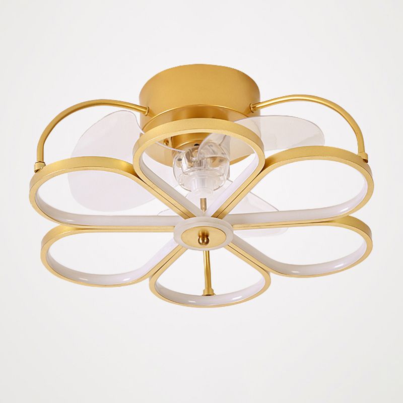 Hana Ceiling Fan with Light, 3 Style, 19.5"