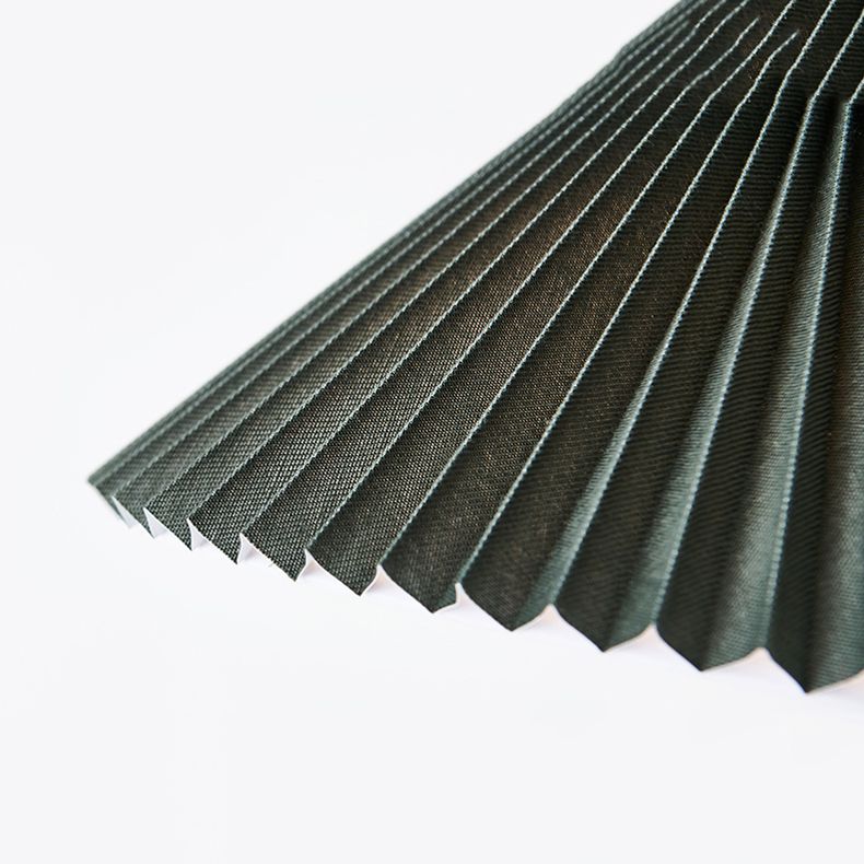 Ozawa Modern Pleated Tripod Wood Fabric Floor Lamp