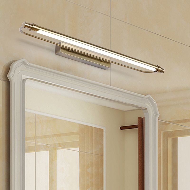 Leigh Modern Linear Metal Vanity Wall Lamp