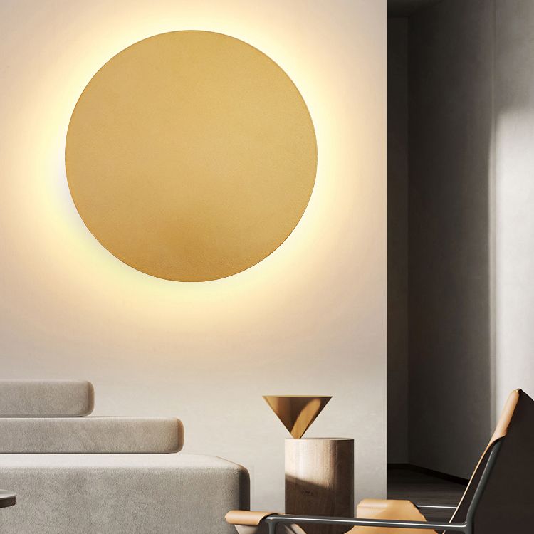 Orr Modern Round Wall Mounted Lamp, Metal, Bedside/Living Room