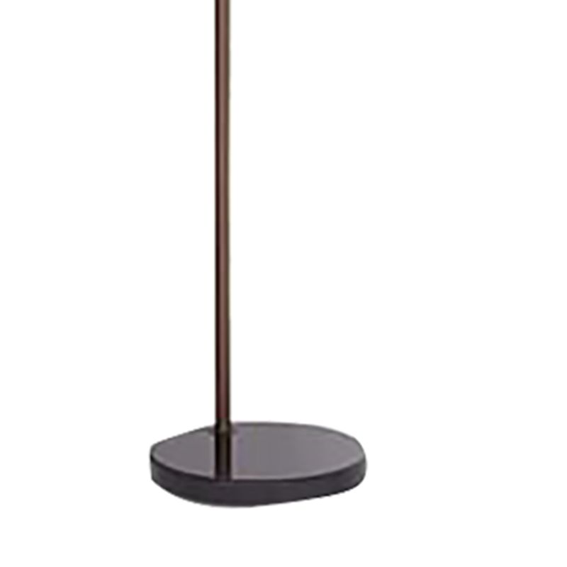 Salgado Modern Arch Cylinder Metal Floor Lamp, Black