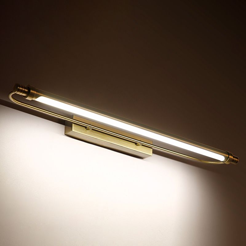 Leigh Modern Linear Metal Vanity Wall Lamp