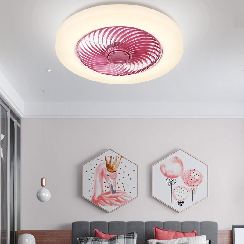 Quinn Ceiling Fan with Light for Bedroom, Acrylic