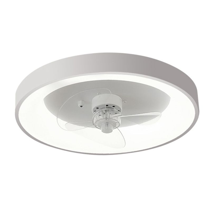Quinn White Ceiling Fan with Light, Study/Bedroom