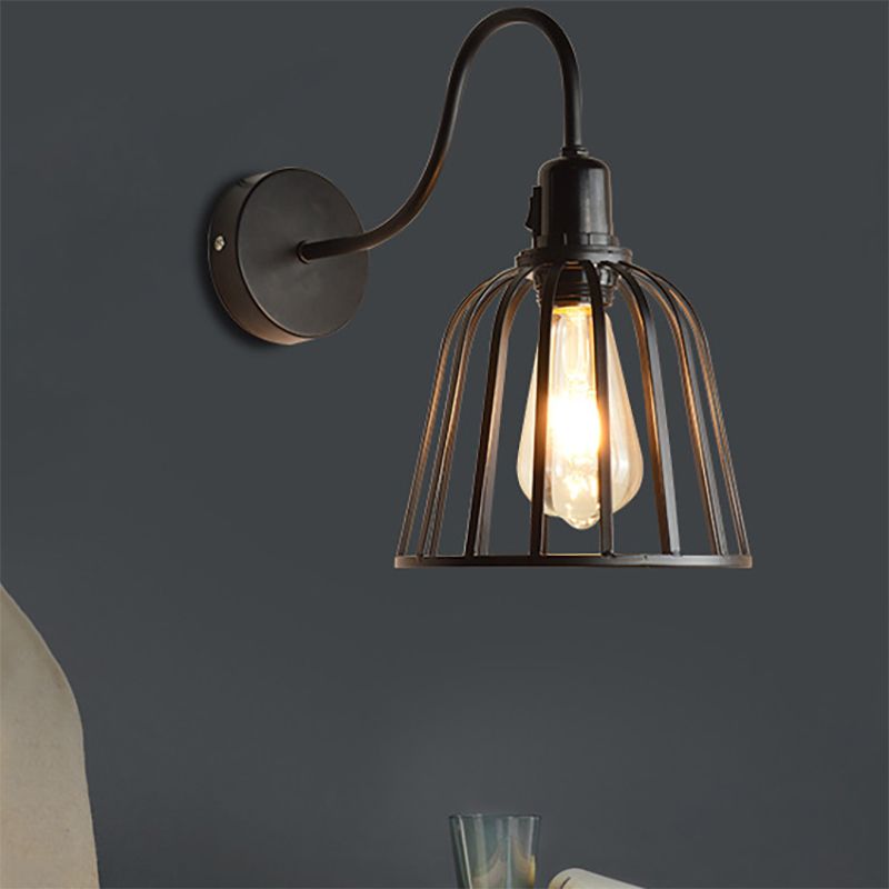Alessio Metallic Adjustable Wall Lamp, Metal & Wood