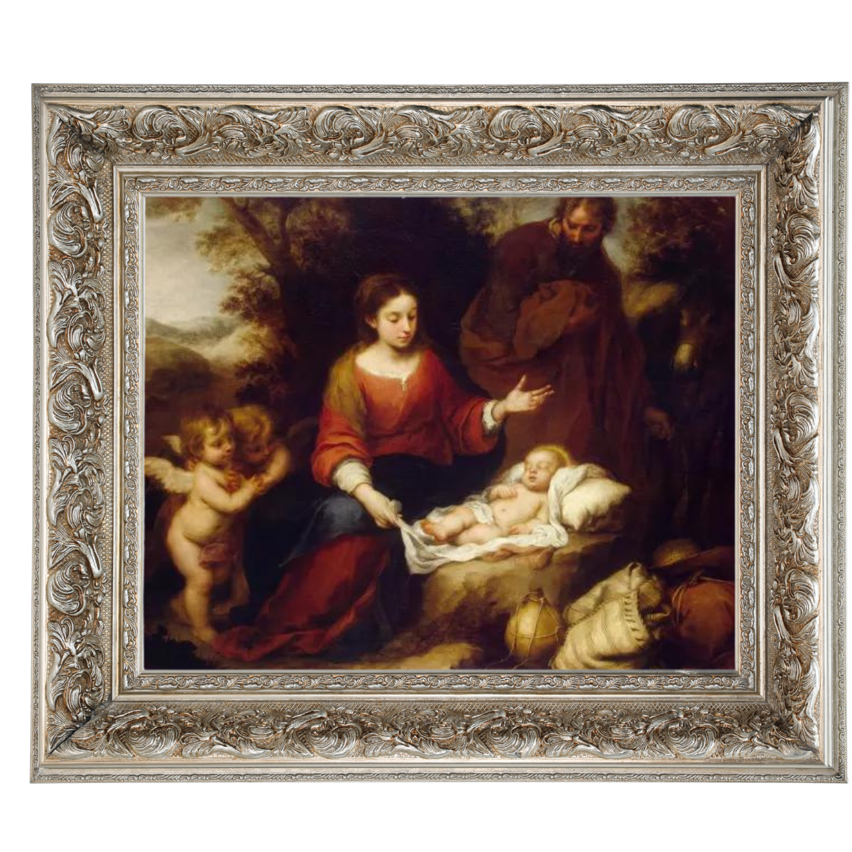 Rest on the Flight Into Egypt - Vintage Wall Art Prints Artfully For Living Room