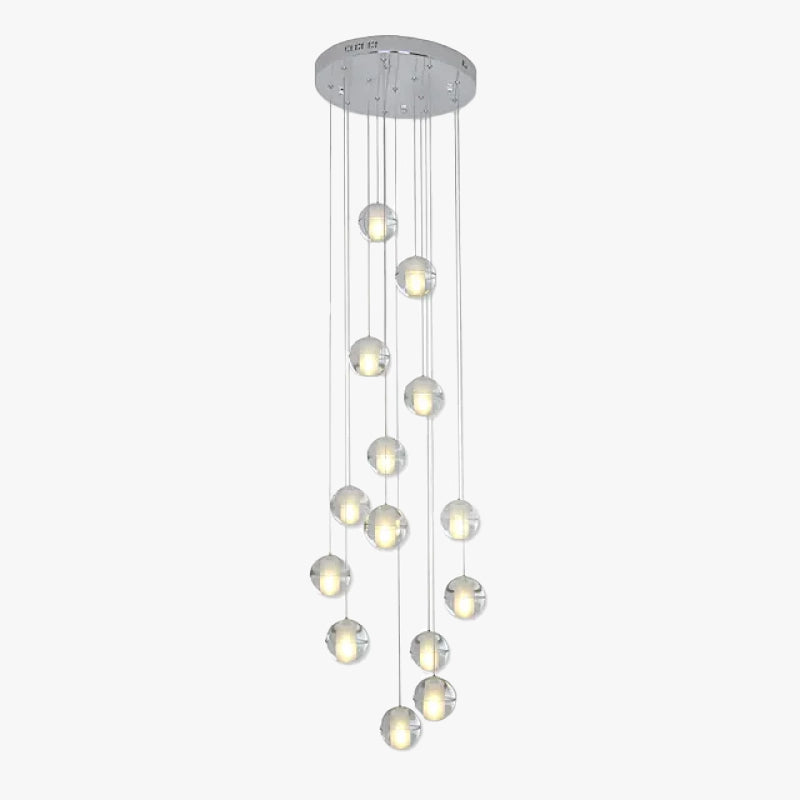 Hailie Modern Multi Clean Globe Pendant Light, Foyer