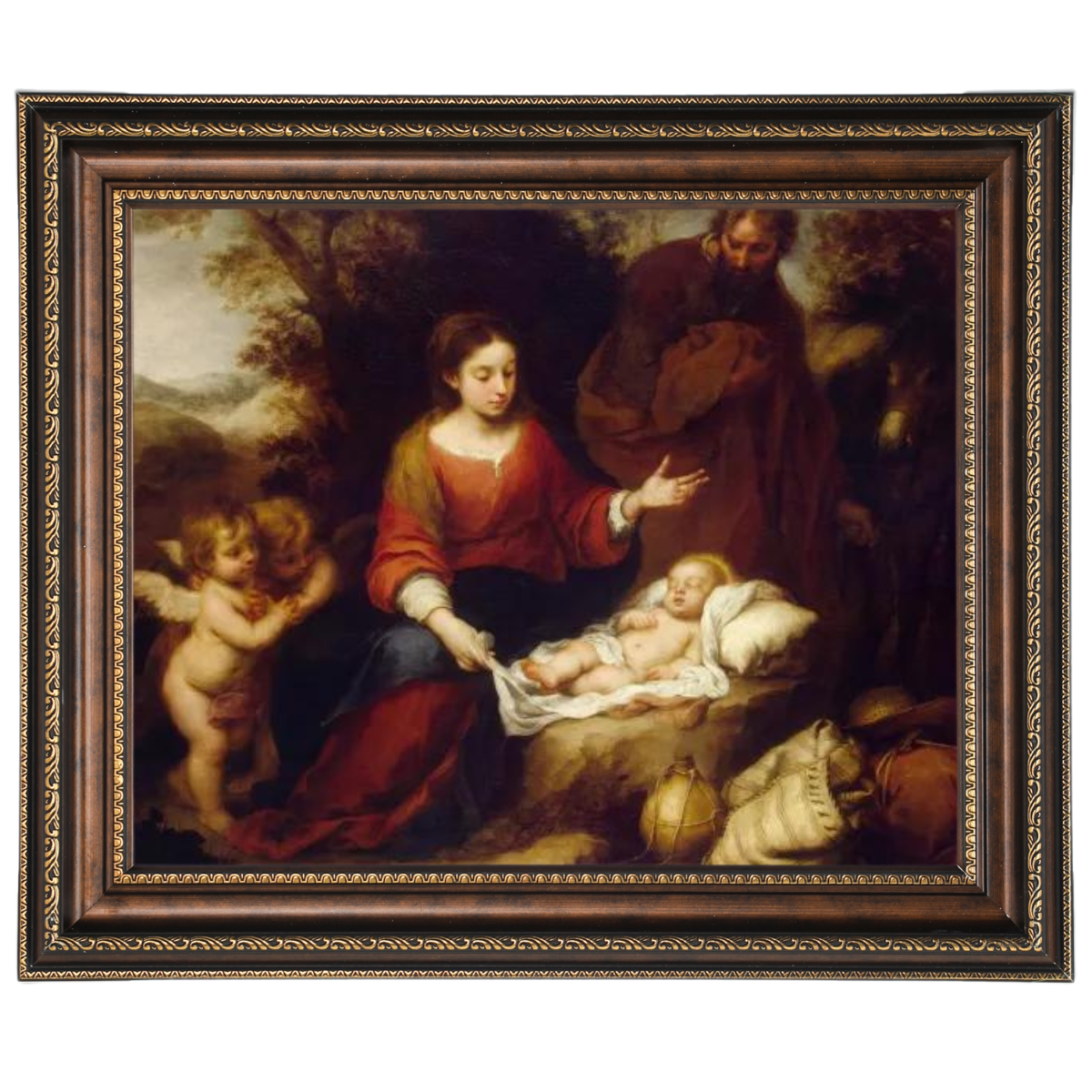 Rest on the Flight Into Egypt - Vintage Wall Art Prints Artfully For Living Room