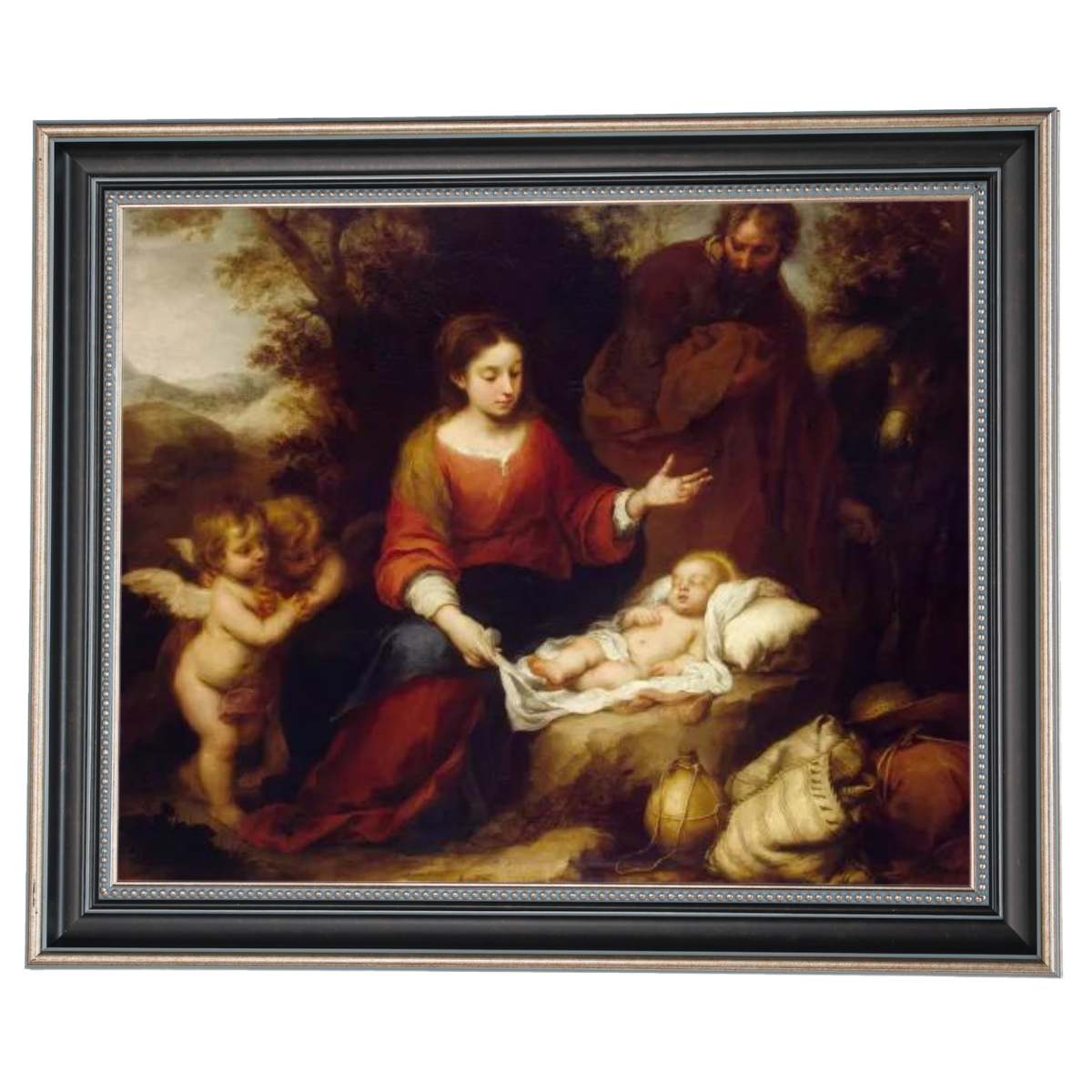 Rest on the Flight Into Egypt - Vintage Wall Art Prints Artfully For Living Room