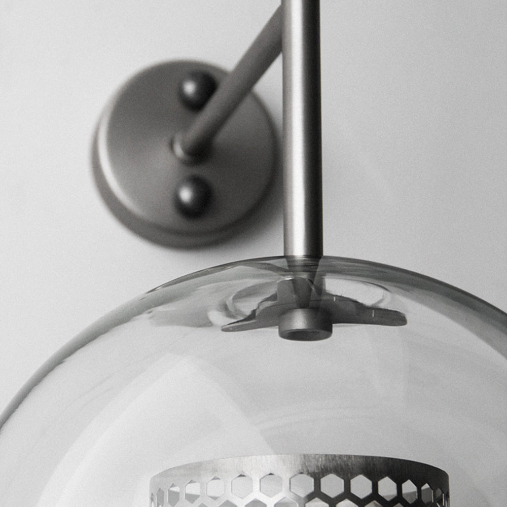 Oneal Industrial Global Wall Lamp Metal Glass Bedroom