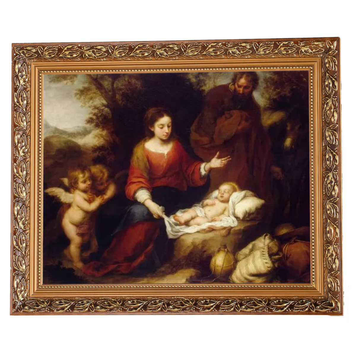 Rest on the Flight Into Egypt - Vintage Wall Art Prints Artfully For Living Room