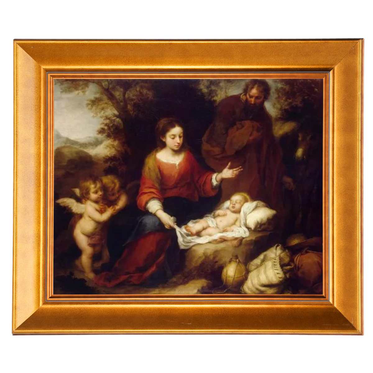 Rest on the Flight Into Egypt - Vintage Wall Art Prints Artfully For Living Room