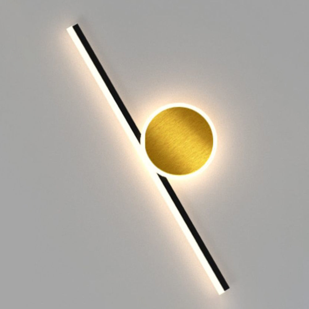 Emyr Modern Simple Circular Line Gold Acrylic Wall Lamp