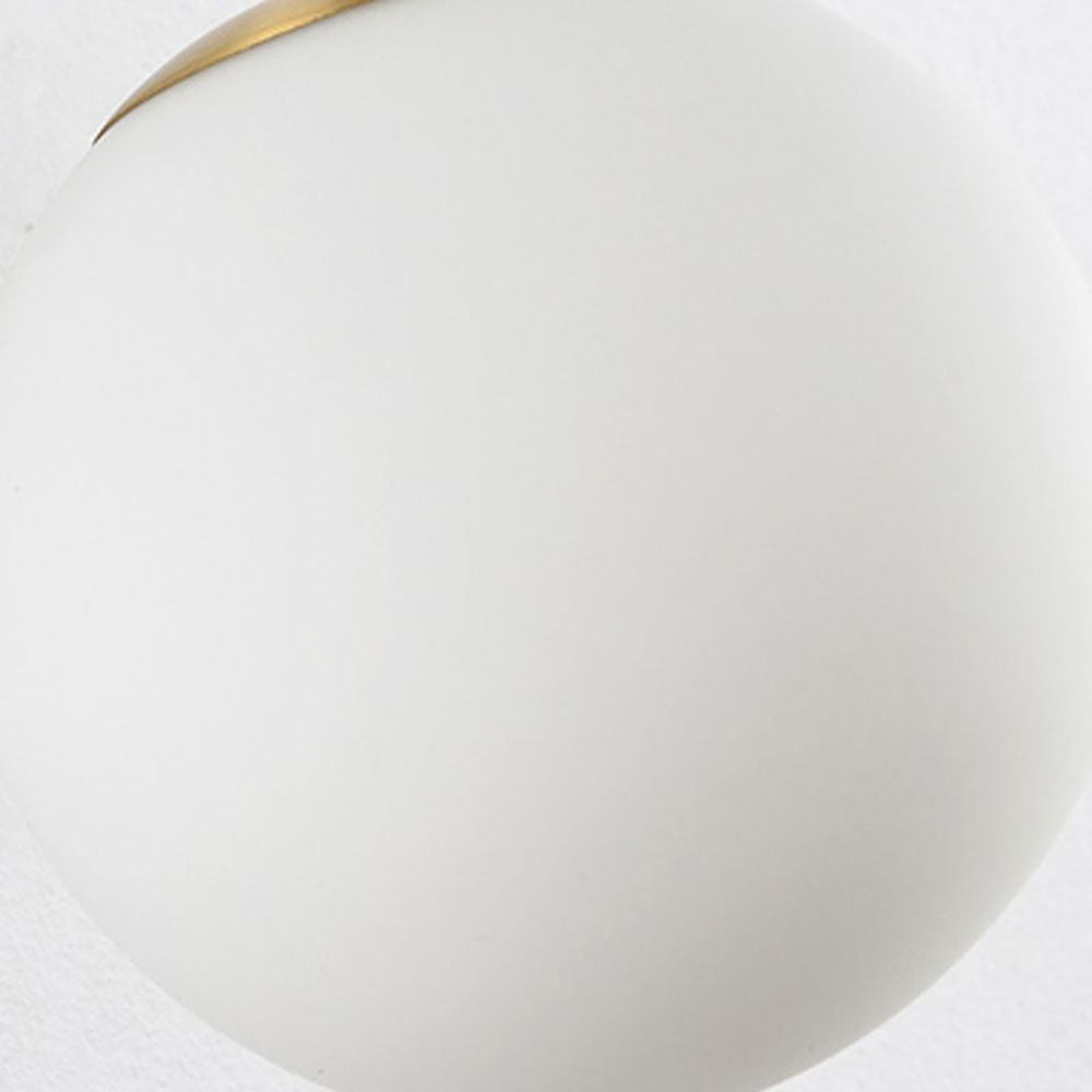 Valentina Wall Lamp Modern Globe, Metal/Glass, Black/Gold, Hallway