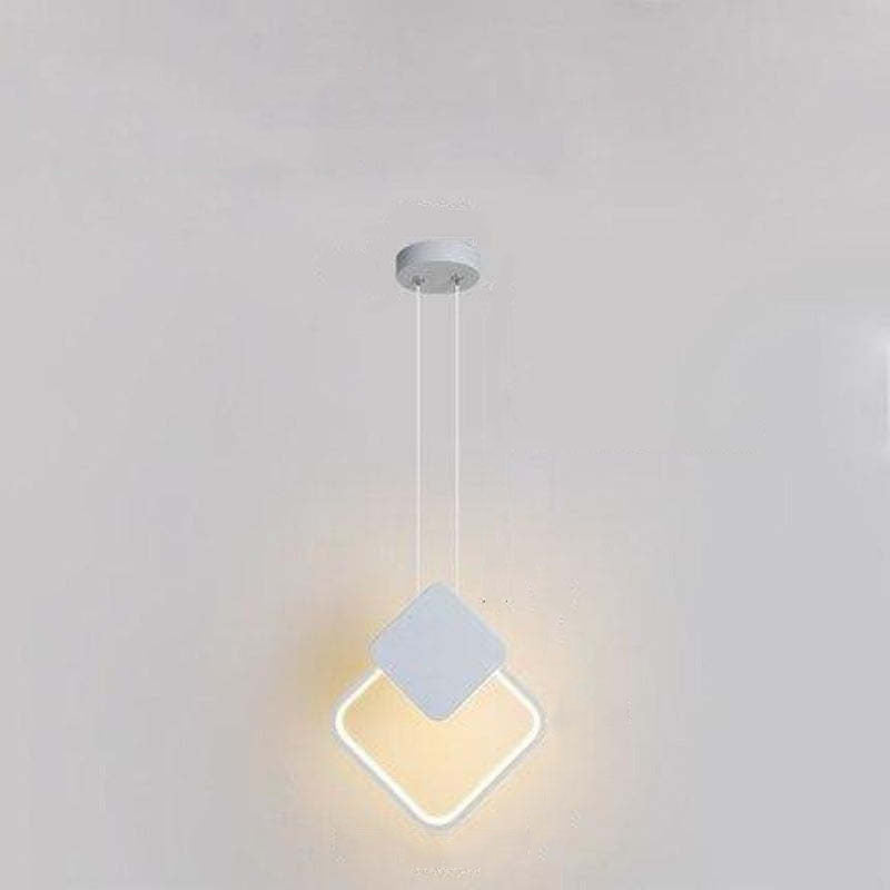 Modern Minimalist LED Hanging Pendant Lights, Black & White
