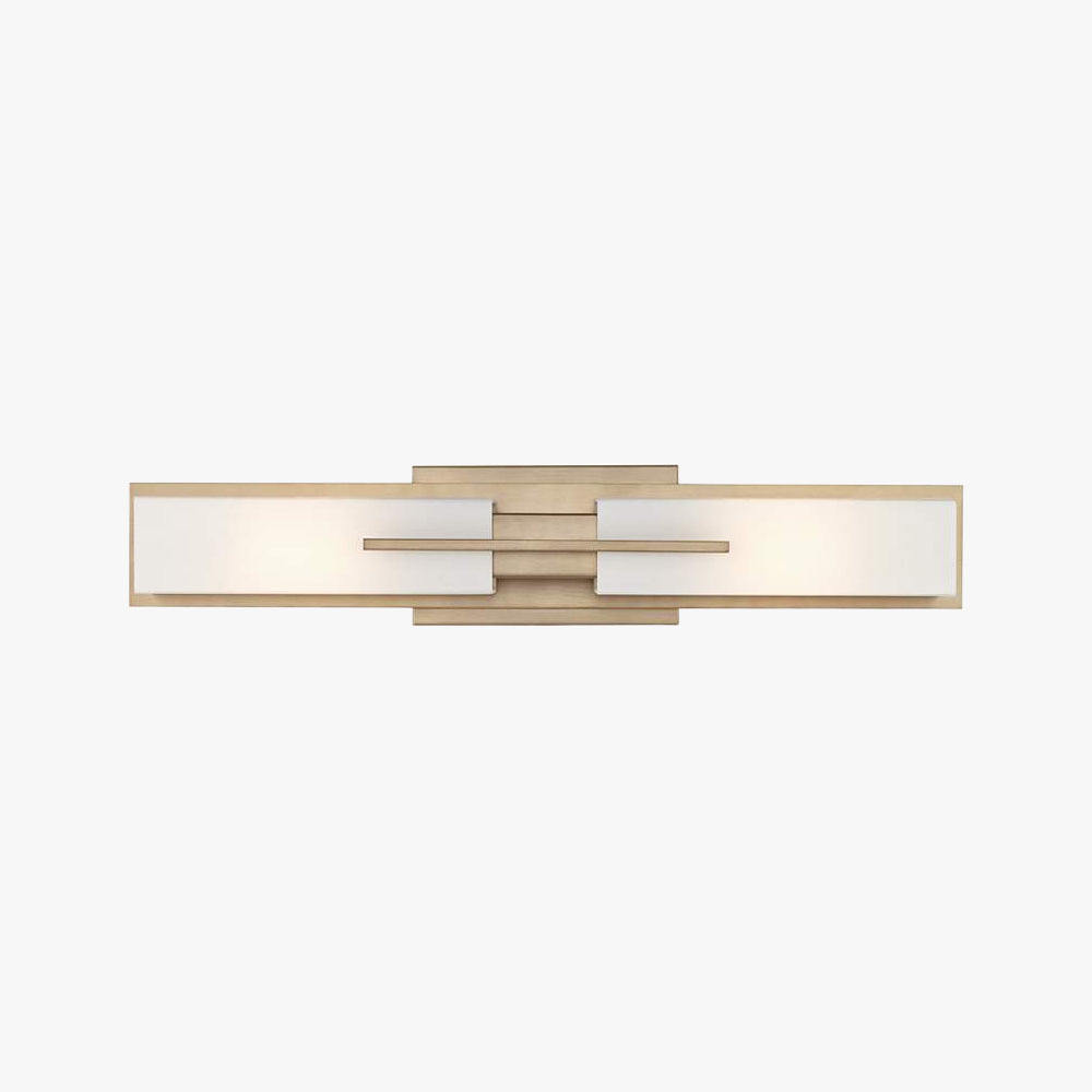 Leigh Wall Lamp Modern, LED Mirror Front Vanity, Metal, White/Gold