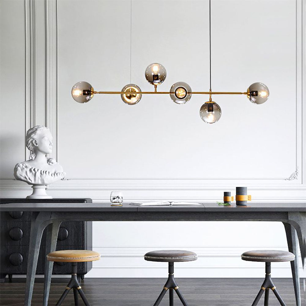 Valentina Modern Bubble Metal Glass Pendant Light