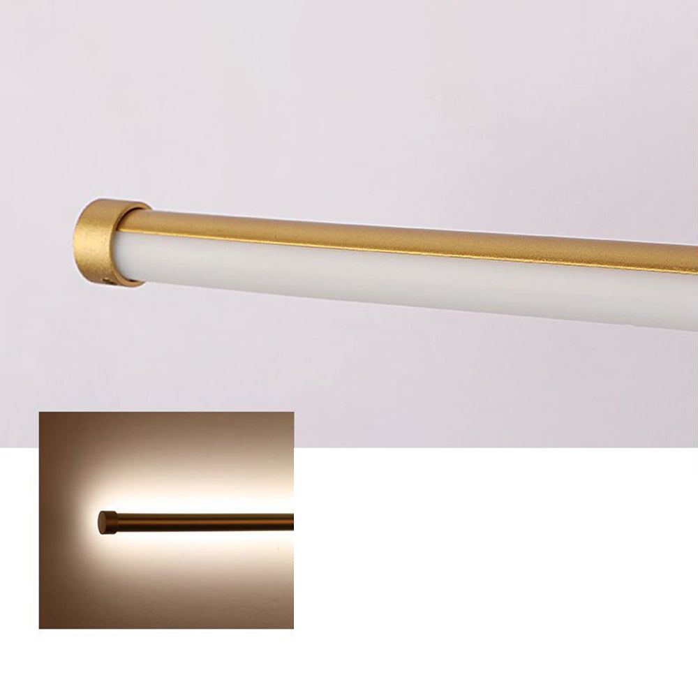 Edge Modern Round Linear Metal Wall Lamp, White/Black/Gold