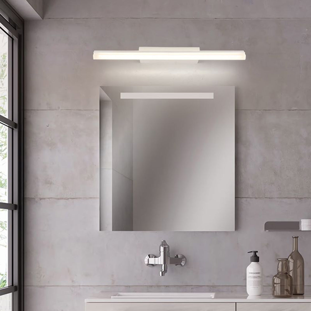 Leigh Minimalist Linear Metal Acrylic Wall Lamp Bathroom