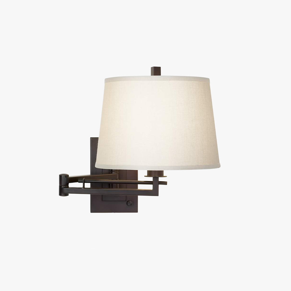 Eyrn Bronze Plug-in Adjustable Wall Lamp, 15"