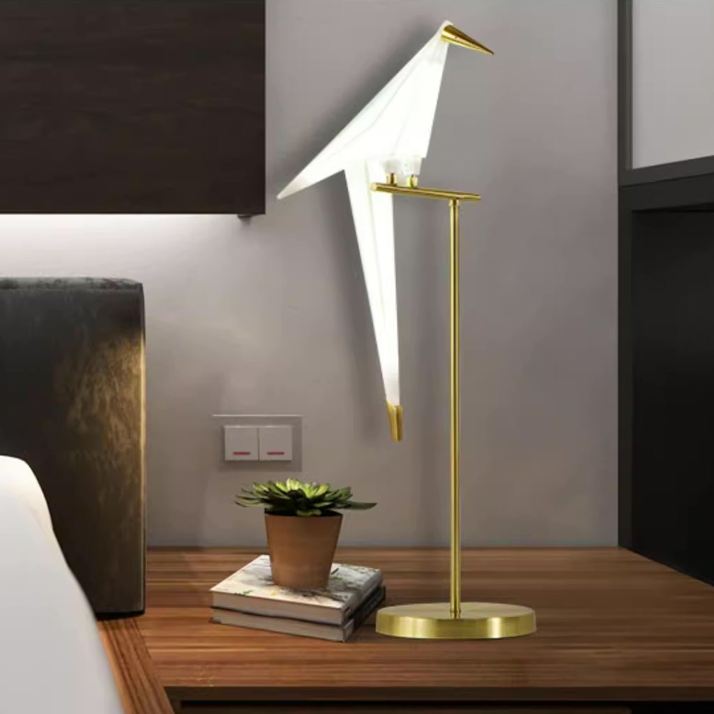 Clifford Nordic Bird Table /Floor Lamp, Gold, 1/2/3 Light