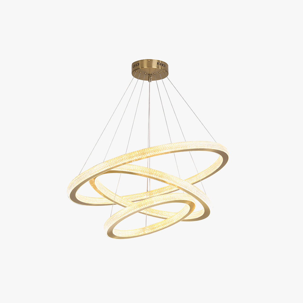 Kirsten Contemporary Gold Luxury Ring Pendant Light