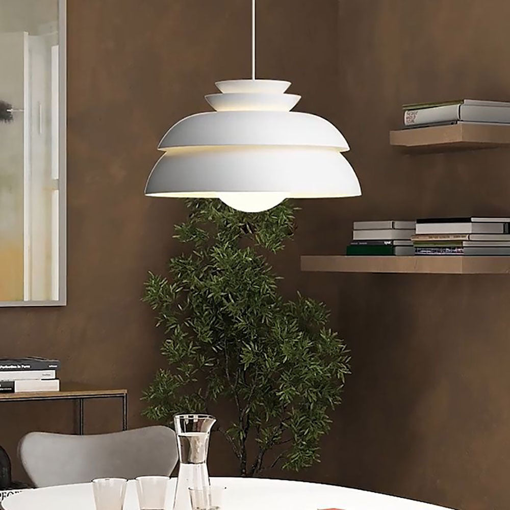 Morandi Modern White Pendant Light, Metal