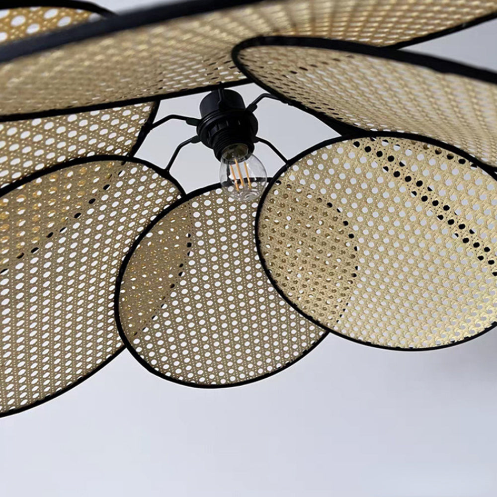 Ritta Artistic Flower Rattan/Willow Weave Floor Lamp