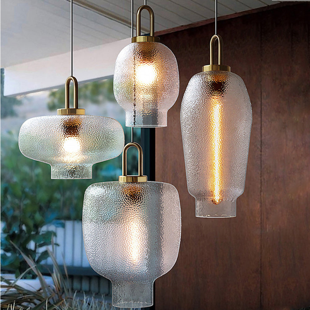 Hailie Minimalist Blown Frosted Glass Pendant Light