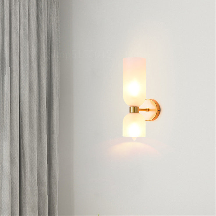 Hailie Modern Bedroom Glass Wall Lamp Sconce