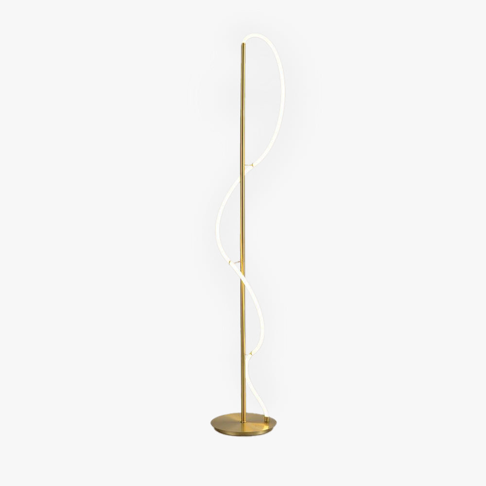 Louise floor lamp & table lamp, Brass