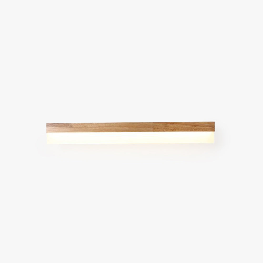 Ozawa Modern Rectangular/Arc Shape Wood/Metal Wall Lamp