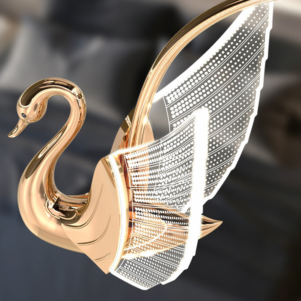 Kady Modern Creative Swan Pendant Light, 2 Color